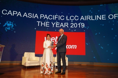Vietjet nhận giải thưởng “Hãng hàng không chi phí thấp châu Á - Thái Bình Dương 2019”