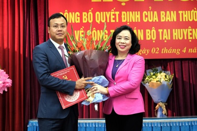 Ông Phạm Quang Thanh làm Phó Bí thư Huyện ủy Sóc Sơn