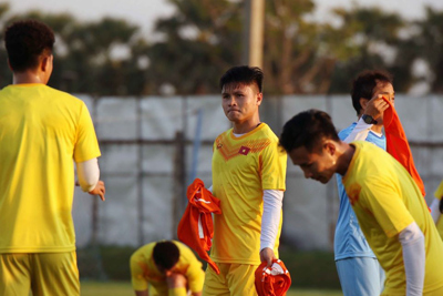 [Ảnh] U23 Việt Nam tập buổi cuối, Quang Hải sẵn sàng hạ U23 UAE