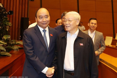 [Ảnh] Tổng Bí thư, Chủ tịch nước Nguyễn Phú Trọng dự phiên chất vấn