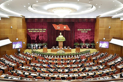 Toàn cảnh Hội nghị lần thứ bảy Ban Chấp hành Trung ương Đảng khóa XII