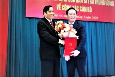Ông Nguyễn Đức Trung làm Phó Bí thư Tỉnh ủy Nghệ An