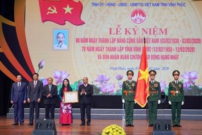 Thủ tướng dự lễ kỷ niệm 70 năm Ngày thành lập tỉnh Vĩnh Phúc