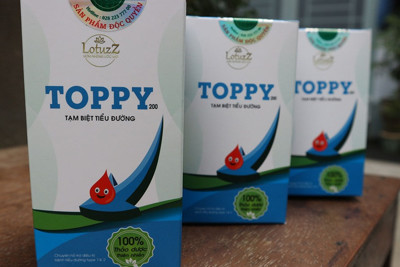 Tiếp tục thu hồi sản phẩm tiểu đường Thảo dược Toppy