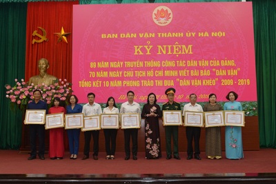 Hà Nội: "Dân vận khéo" tạo đồng thuận, thúc đẩy phát triển kinh tế xã hội của thành phố