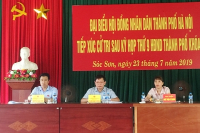 Giải đáp nhiều bức xúc, kiến nghị của cử tri huyện Sóc Sơn