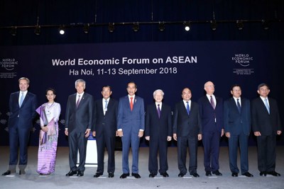 Hình ảnh phiên khai mạc toàn thể Hội nghị WEF ASEAN 2018