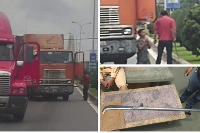 Đà Nẵng: Tài xế container dùng hung khí đe dọa đồng nghiệp giữa đường