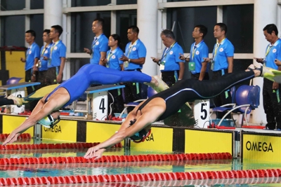 Tp Hồ Chí Minh đã giành 3 HCV trong ngày thi đấu đầu tiên môn Lặn