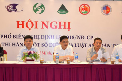 Nghị định 15/2018/NĐ – CP: Cắt giảm 90% thủ tục hành chính liên quan đến An toàn thực phẩm