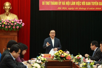 Bí thư Hoàng Trung Hải: “Đưa việc xây dựng người Hà Nội thanh lịch văn minh vào nếp văn hóa của người dân”