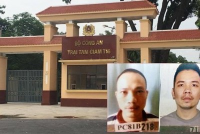 Vụ 2 tử tù trốn trại: Khởi tố hình sự 3 cán bộ Trại tạm giam T16 Bộ Công an