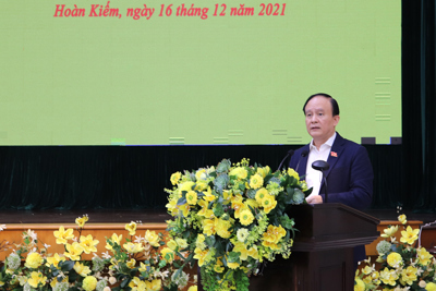Chủ tịch HĐND TP Nguyễn Ngọc Tuấn: Quận Hoàn Kiếm chủ động phối hợp, sớm giải quyết kiến nghị của cử tri