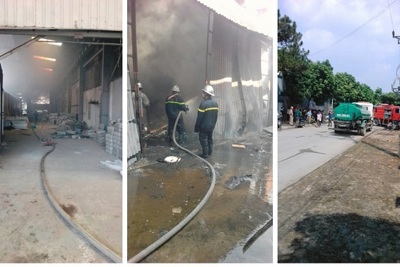 Thông tin về vụ hỏa hoạn tại Cụm công nghiệp Ngọc Sơn (Chương Mỹ)