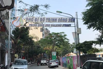 Hà Nội: Phố đi bộ Trịnh Công Sơn gấp rút chuẩn bị cho ngày khai trương