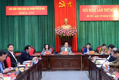 Khai mạc Hội nghị lần thứ 16 Ban Chấp hành Đảng bộ TP Hà Nội