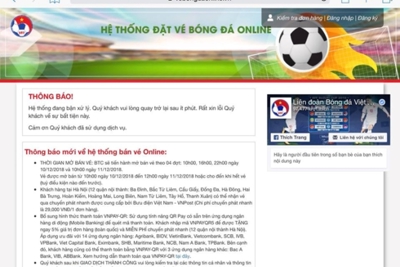 Vừa mở bán online, vé trận Việt Nam – Malaysia hết trong 5 phút