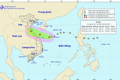 Các tỉnh miền Trung khẩn trương ứng phó áp thấp nhiệt đới gần bờ