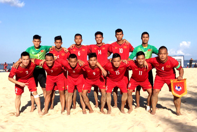 Việt Nam tái đấu với Thái Lan tại chung kết Giải bóng đá bãi biển Đông Nam Á 2018