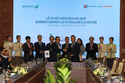 Petrolimex cam kết hỗ trợ, đồng hành cùng Bamboo Airways, tiến tới hợp tác toàn diện với Tập đoàn FLC