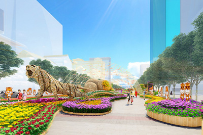 TP Hồ Chí Minh: Đường hoa Nguyễn Huệ Tết Nhâm Dần 2022 được thiết kế như thế nào?
