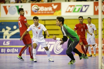 Tuyển Futsal Việt Nam thắng lợi tuyệt đối trước đối thủ cạnh tranh trực tiếp Myanmar