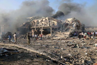 Đánh bom kép tại Somalia: Gần 500 người thương vong