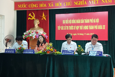 Thay đổi lịch tiếp xúc cử tri Hội đồng nhân dân TP Hà Nội tại quận Ba Đình
