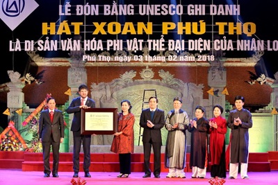 Phú Thọ tổ chức đón bằng di sản hát Xoan của UNESCO
