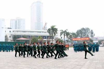 Quận Thanh Xuân ra quân huấn luyện dân quân tự vệ