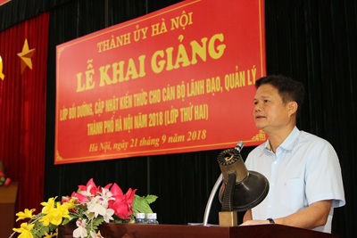 Hà Nội tiếp tục bồi dưỡng kiến thức cho hơn 180 cán bộ lãnh đạo, quản lý
