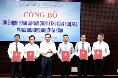 Thành lập Ban Quản lý khu công nghệ cao và các khu công nghiệp Đà Nẵng