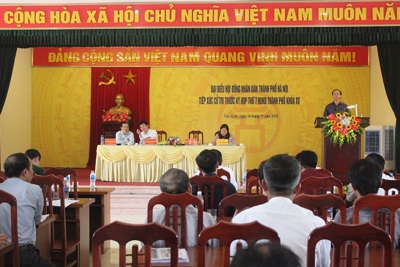 Cử tri huyện Thạch Thất kiến nghị giải quyết dứt điểm những dự án chậm triển khai