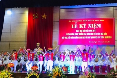 Huyện Sóc Sơn phấn đấu 65,7% trường đạt chuẩn quốc gia