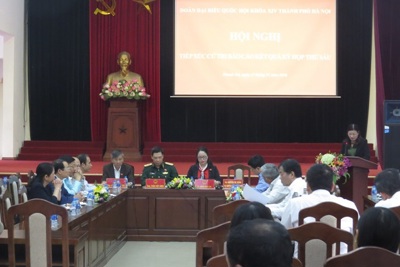 Đoàn Đại biểu Quốc Hội TP Hà Nội tiếp xúc cử tri Thanh Trì
