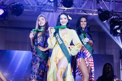 Hà Thu liên tiếp giành chiến thắng tại Hoa hậu Trái Đất