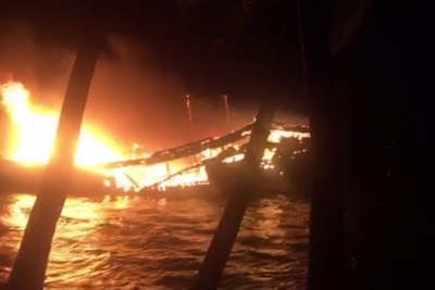 Quảng Nam: Cháy tàu cá gây thiệt hại gần 10 tỷ đồng