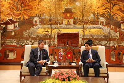 Hà Nội tăng cường hợp tác với Vương quốc Anh trên nhiều lĩnh vực