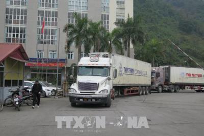 Cửa khẩu Tân Thanh đã thông thoáng sau gần 10 ngày ùn tắc xe chở hàng nông sản