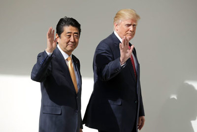 Lãnh đạo Nhật - Mỹ  đối thoại "hiệu quả" về thương mại và Triều Tiên