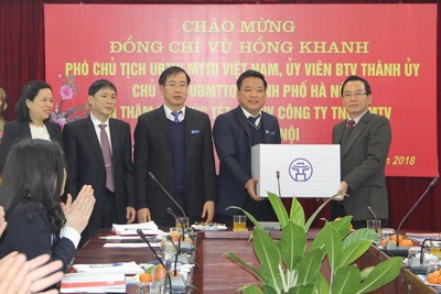 MTTQ TP thăm, chúc Tết Công ty Thoát nước Hà Nội