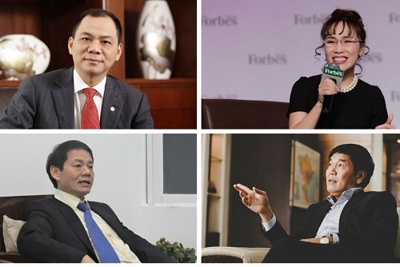 Infographic: Chân dung 4 doanh nhân Việt trong danh sách tỷ phú thế giới năm 2018 của Forbes
