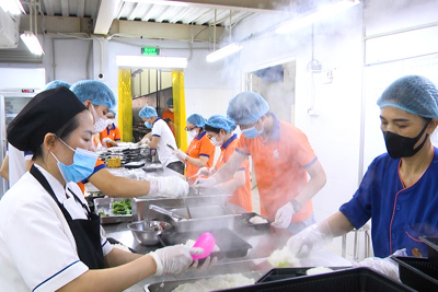 Bếp Thạch Sanh với công tác đảm bảo an toàn thực phẩm