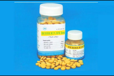 Đình chỉ lưu hành thuốc Berberin BM chữa tiêu chảy