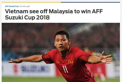 Báo chí châu Á chúc mừng mốc son chói lọi của Bóng đá Việt Nam