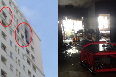 TP Hồ Chí Minh: Cháy chung cư ở quận 12, ba người đi cấp cứu