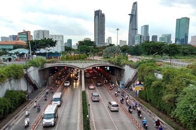 TP Hồ Chí Minh: Cấm xe qua hầm sông Sài Gòn trong 2 ngày 19 và 20/12