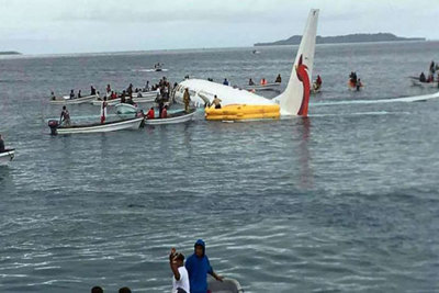 47 hành khách thoát chết thần kỳ trong vụ máy bay rơi xuống biển