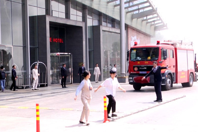 [Video] Hà Nội: Diễn tập phương án chữa cháy tại trung tâm Lotte