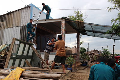 TP Hồ Chí Minh: Dân Cần Giờ tập trung tránh bão số 9